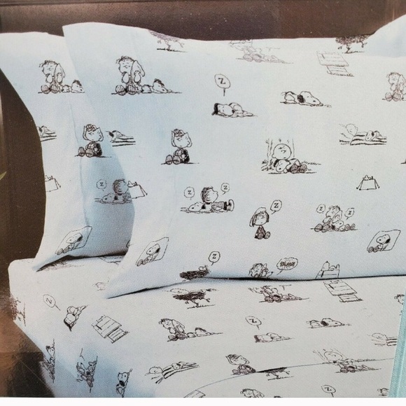 Peanuts Bedding Snoopy Peanuts Queen Sheet Set Poshmark